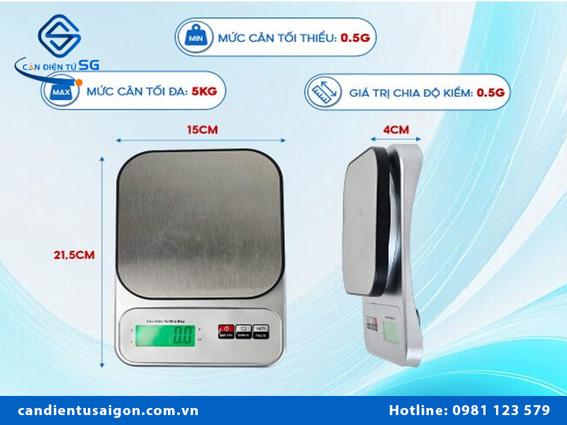 Cân tiểu ly điện tử 500g 0.01 g