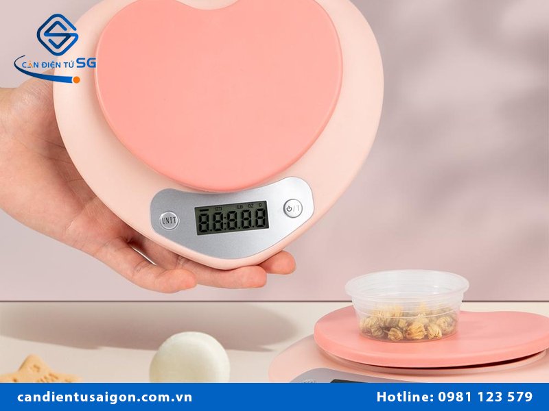 Cân tiểu ly hình trái tim