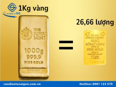 1 cân vàng là bao nhiêu chỉ?