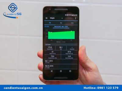 App cân vàng trên điện thoại