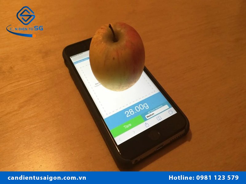 App cân vàng trên điện thoại