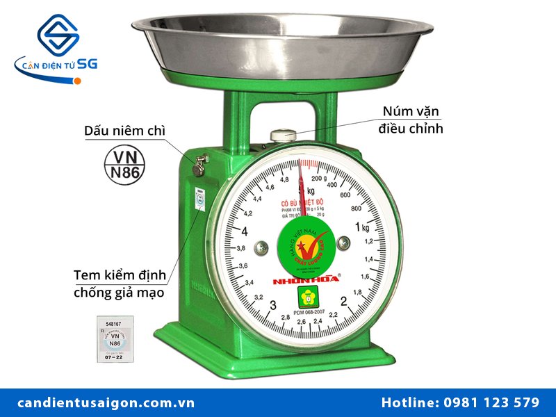 Cân đồng hồ 5kg giá bao nhiêu?