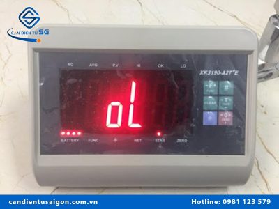 Tại sao cân điện tử hiện chữ LO?