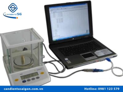 Cân điện tử kết nối với máy tính