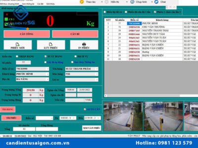 Phần mềm quản lý trạm cân ô tô điện tử