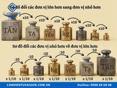 Các đơn vị đo trong cân điện tử