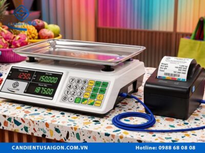 Cách kết nối cân điện tử với máy in